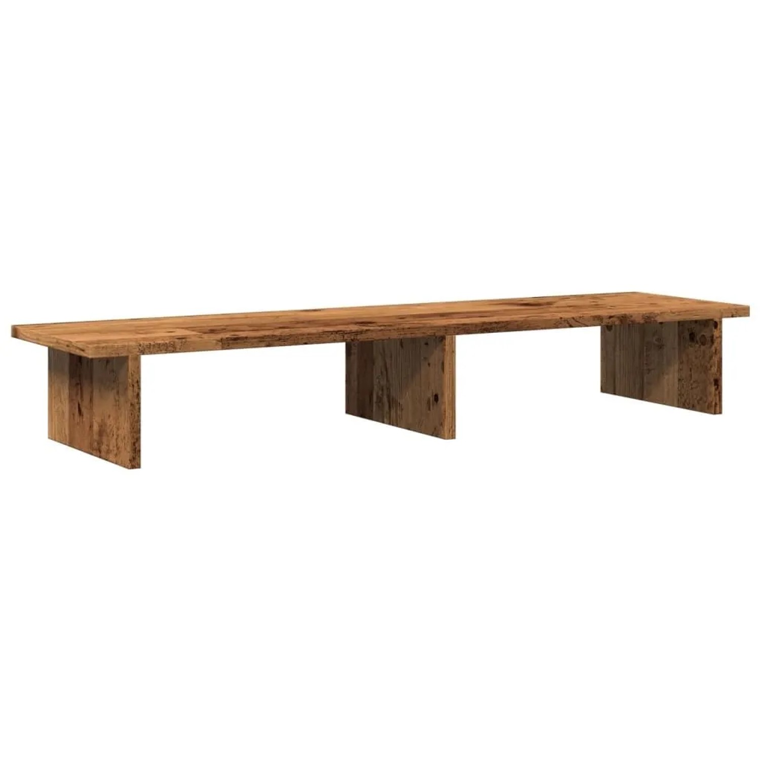 vidaXL Monitorständer Altholz-Optik 100x27x15 cm Holzwerkstoff 854713