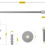 Schellenberg Abstandsmontagesystem für Dämmung (50-200mm), 2 Stück: Dübel, Schraube, Unterlegscheibe, Gewindestange.