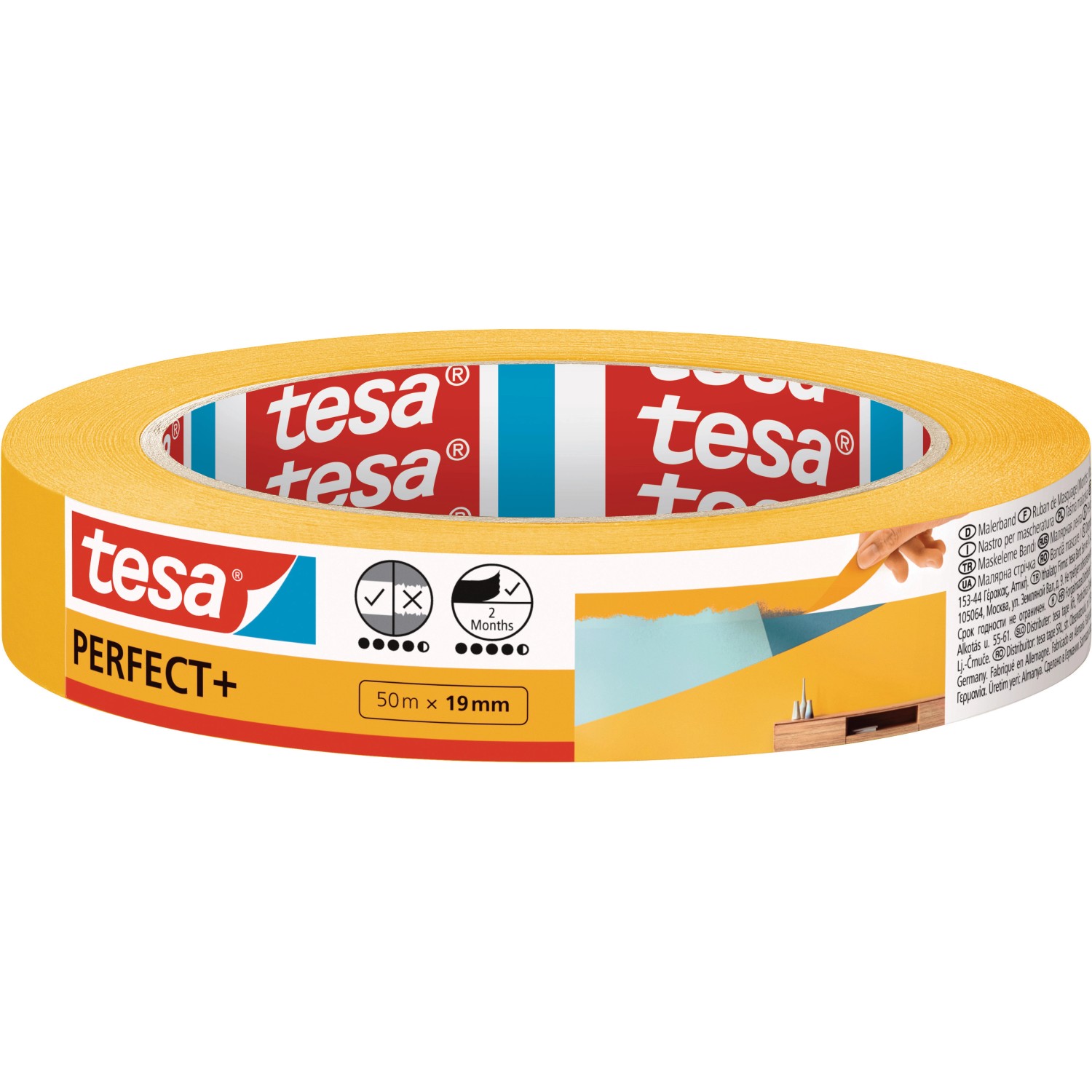 Tesa Malerband Perfect+ 50 m : 19 mm