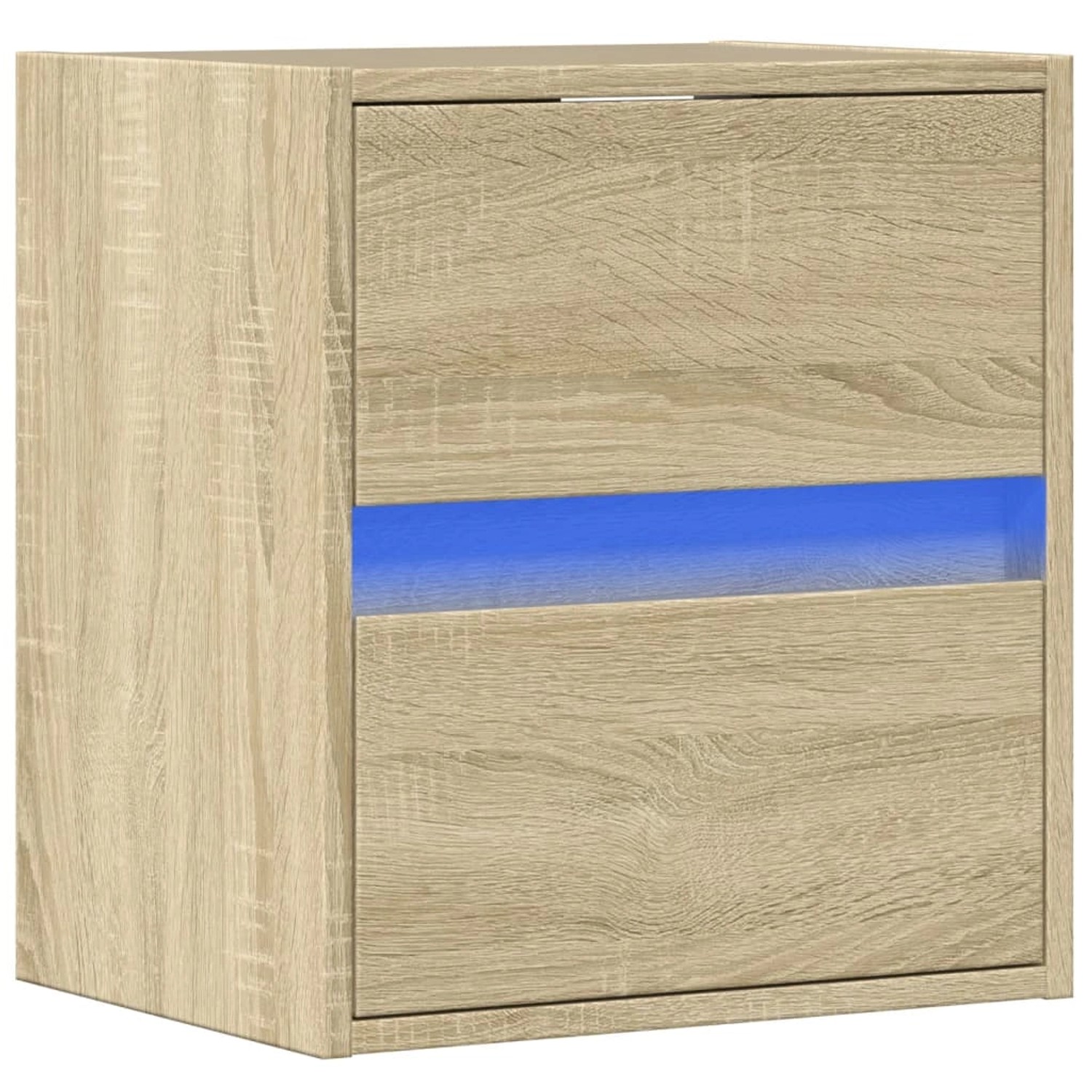 vidaXL TV-Wandschrank mit LED-Beleuchtung Sonoma 41x31x45 cm 852275 günstig online kaufen