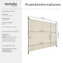 Tectake Klemmmarkise Taija Verschiedene Größen Uv Beständig und Wasserabweisend 200 x 310 cm 7 x 208 x 310 cm Beige_6