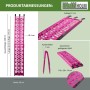 TRUTZHOLM Auffahrrampe, klappbar, 228cm, 340kg Traglast, pink, Alu, gelocht. Zubehör für Autoanhänger.