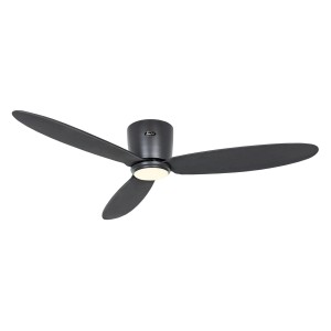 Energiespar Deckenventilator Eco Plano II 132 cm in Basaltgrau mit LED und Fernbedienung.