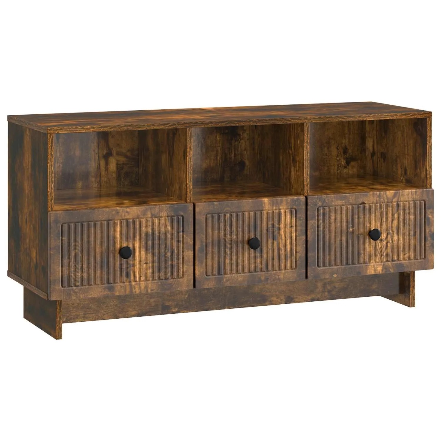vidaXL TV-Schränk Geräucherte Eiche 102 x 34,5 x 50 cm Holzwerkstoff 893990