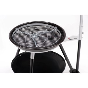 Landmann Schwenkgrill Geos Holzkohlegrill mit Grillrost, Kette und Feuerschale.