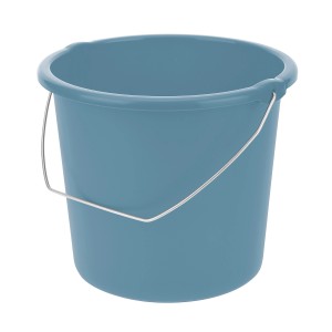 Tontarelli Eimer 10L, Nordic Blue, mit Metallbügel. Reinigungseimer aus Kunststoff für den Hausputz.