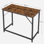 Vasagle Computertisch, 50x100x75 cm, braun-schwarz, im Industrie-Stil. Ideal für Home-Office und Gaming.