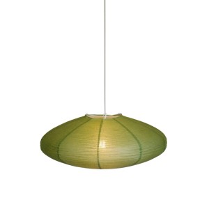 PR Home Yuni Pendelleuchte aus grünem Reispapier, skandinavisches Design für sanftes Licht.
