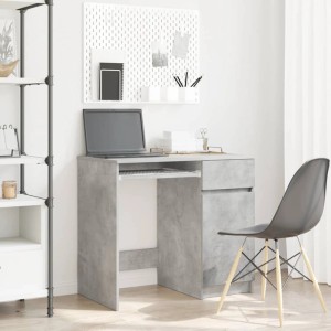 vidaXL Schreibtisch Betongrau 86x49x76 cm Holzwerkstoff 861826