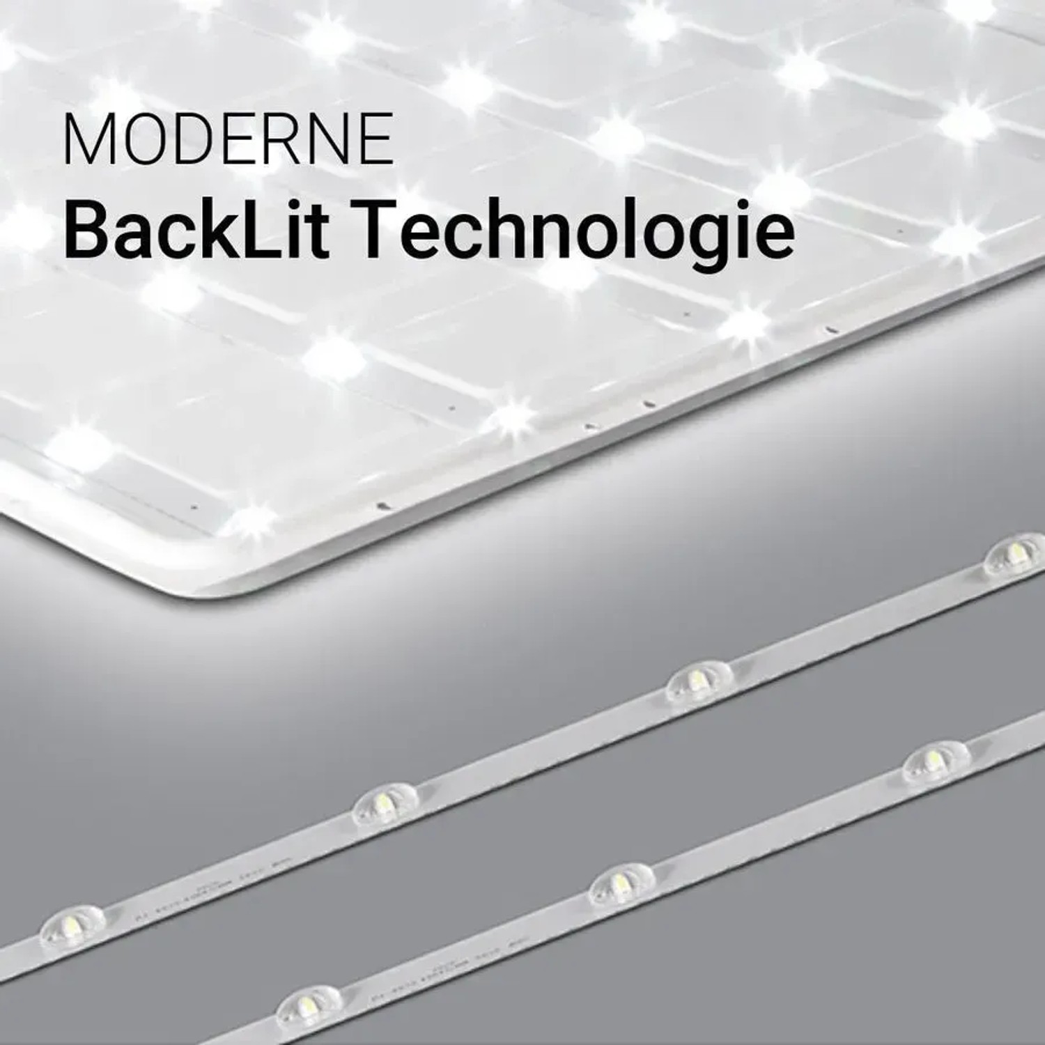 ENOVALITE LED Panel 62x62 mit Backlight Technologie für Rasterdecken.