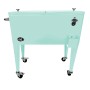 Axi Kühlwagen Retro Mint, 76 l, mit Rollen, Flaschenöffner und Behälter. Ideal für Partys.