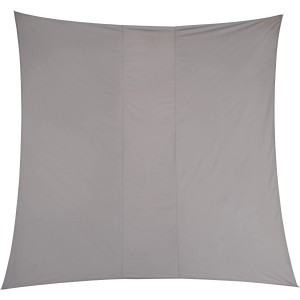 Quadratisches, graues LED-Sonnensegel Belvedere, 360x360 cm, für modernen Sonnenschutz im Garten.