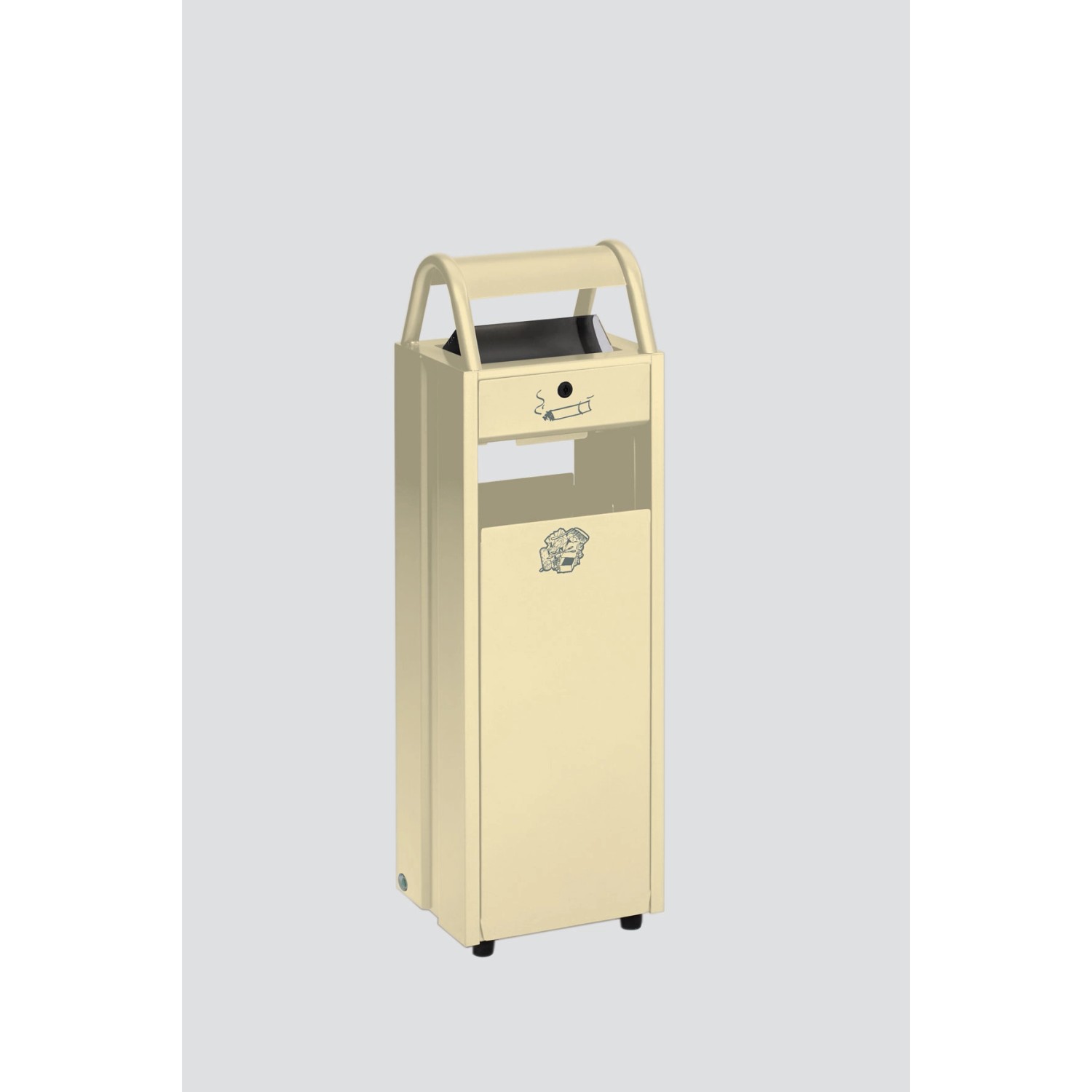 PROREGAL Kombiascher Mit Schloss Und Blenden 35 Liter HxBxT 97,5 x 30,5 x 2 günstig online kaufen