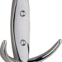 Glänzender, verchromter Wandhaken 1281 aus Metall.