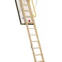 Minka Dachbodentreppe Eurofire Protect, 120x70 cm, aus Holz mit Brandschutz und Handlauf.
