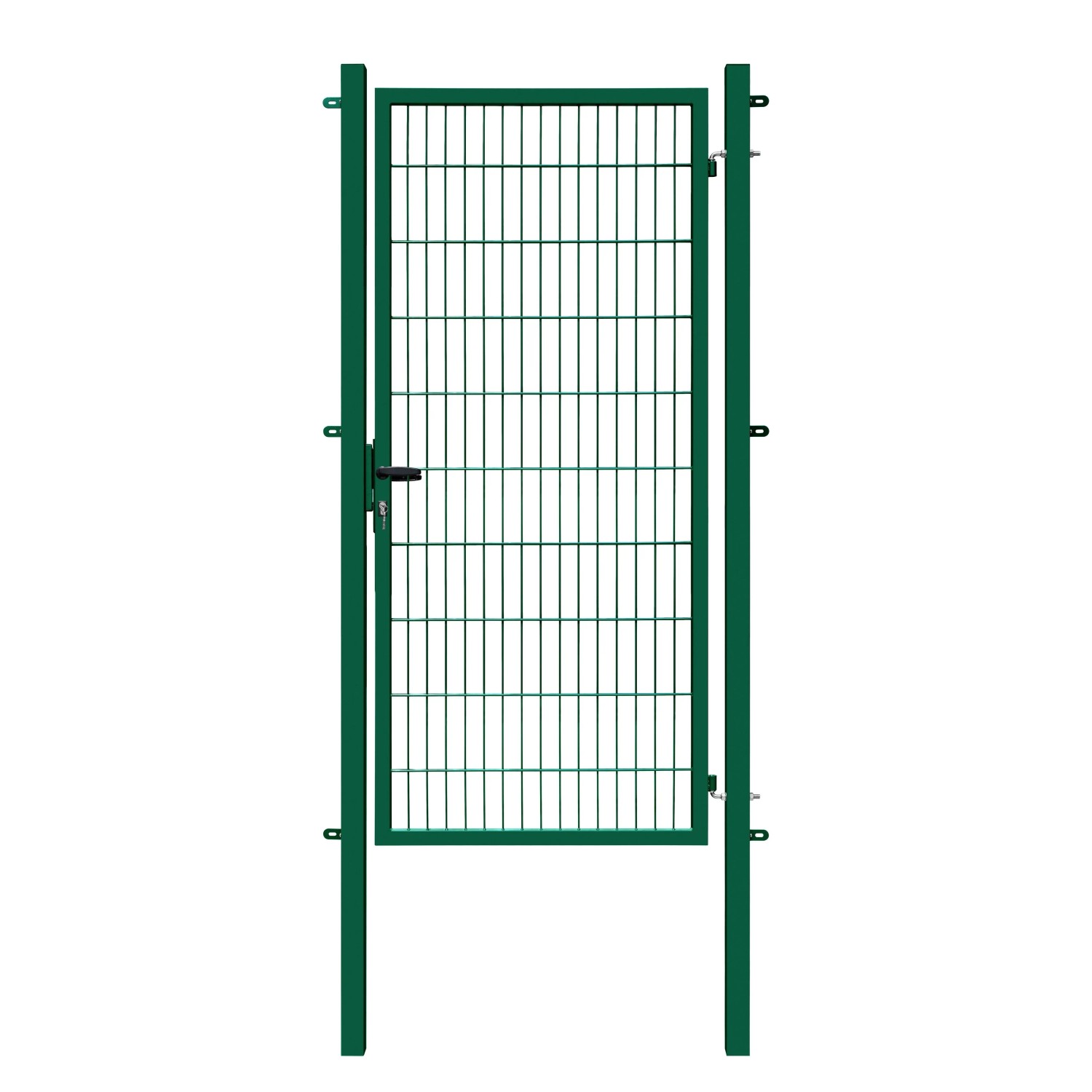 Gartentor Basic für Doppelstabmattenzaun Moosgrün 100 cm x 200 cm