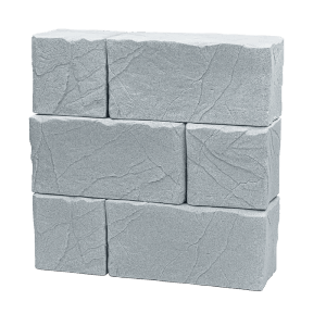 Arves Regenwassertank Stone Block 400 l, hellgrau, in Steinoptik.