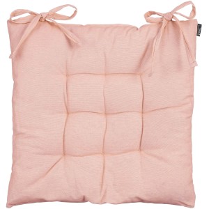 Rosa Sitzkissen Paddy, 46x46 cm, mit Bindebändern für Gartenstühle.