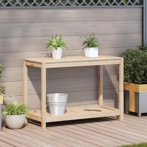 vidaXL Pflanztisch mit Ablage 108x50x75 cm Massivholz Kiefer 832402