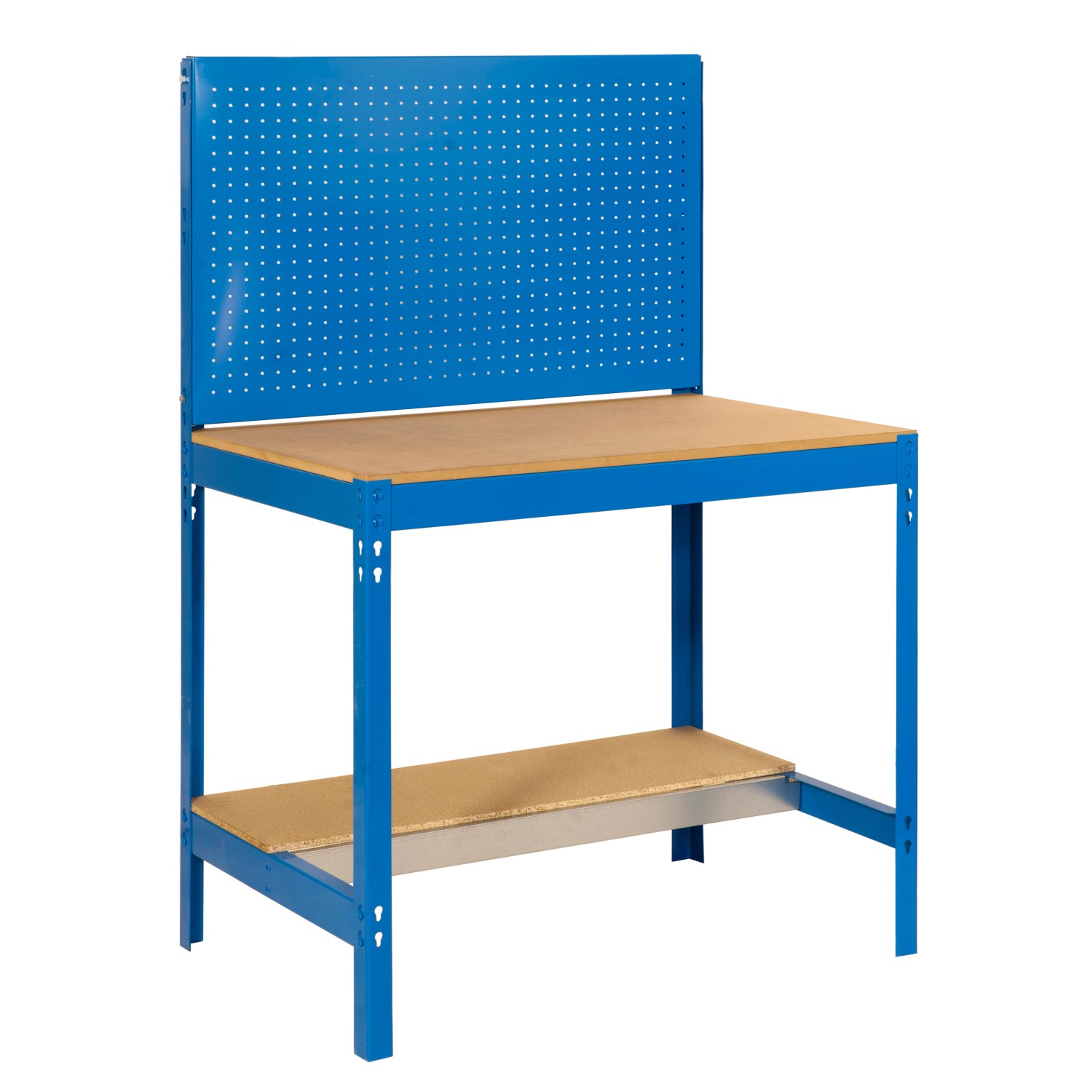 PROREGAL Werkbank Buffalo mit Werkzeugwand HxBxT 84 x 90 x 61 cm Traglast 400 kg Blau