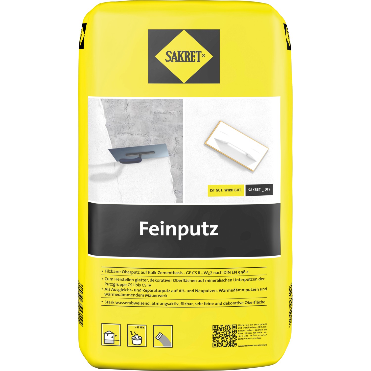 Sakret Feinputz 25 kg