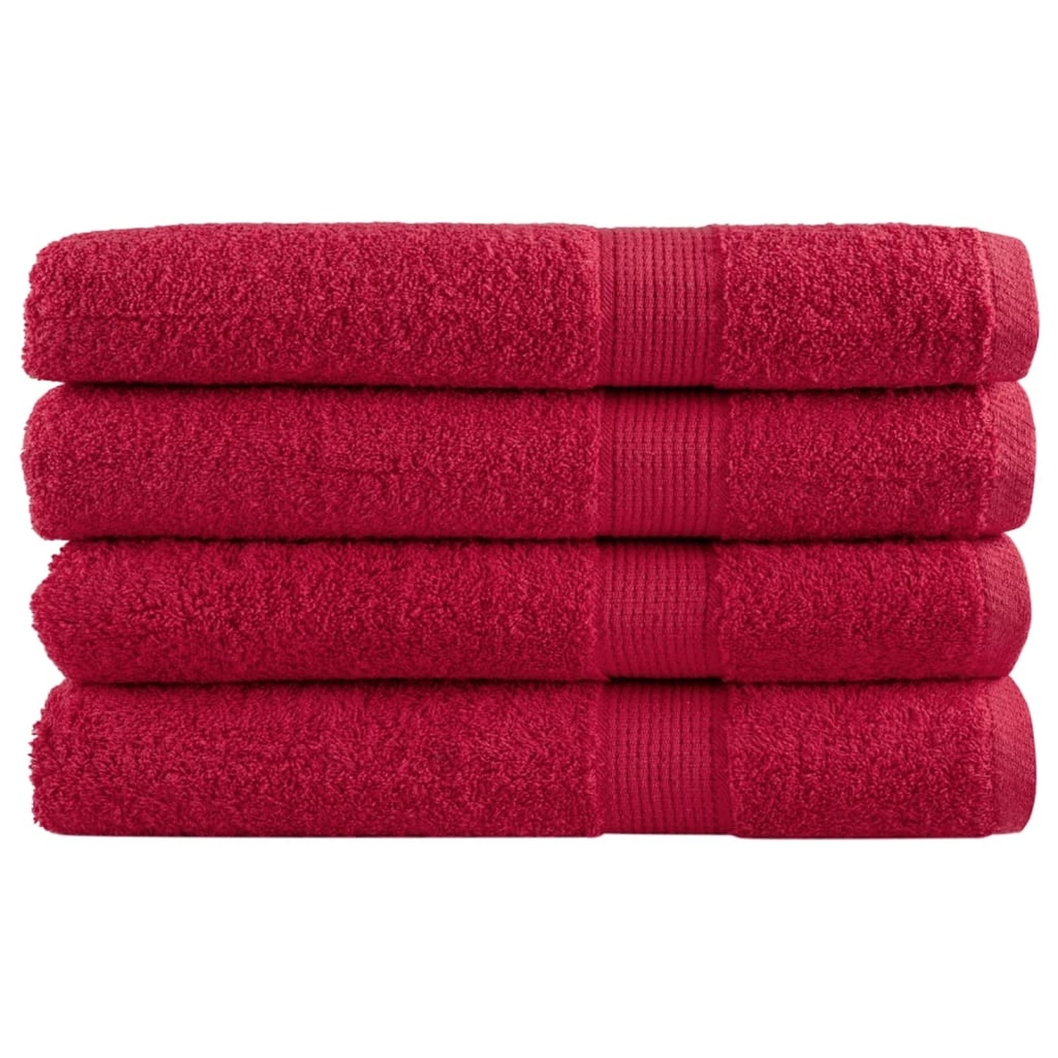 Thumbnail - vidaXL Premium-Saunatücher 4 Stk Rot 80x200cm 600 g/m2 100% Baumwolle