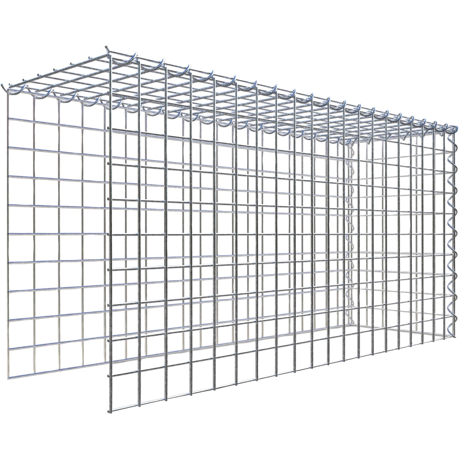 Gabiona Gabione-Anbaukorb Typ 4 50 x 100 x 30 cm Maschenw 5 x 5 cm