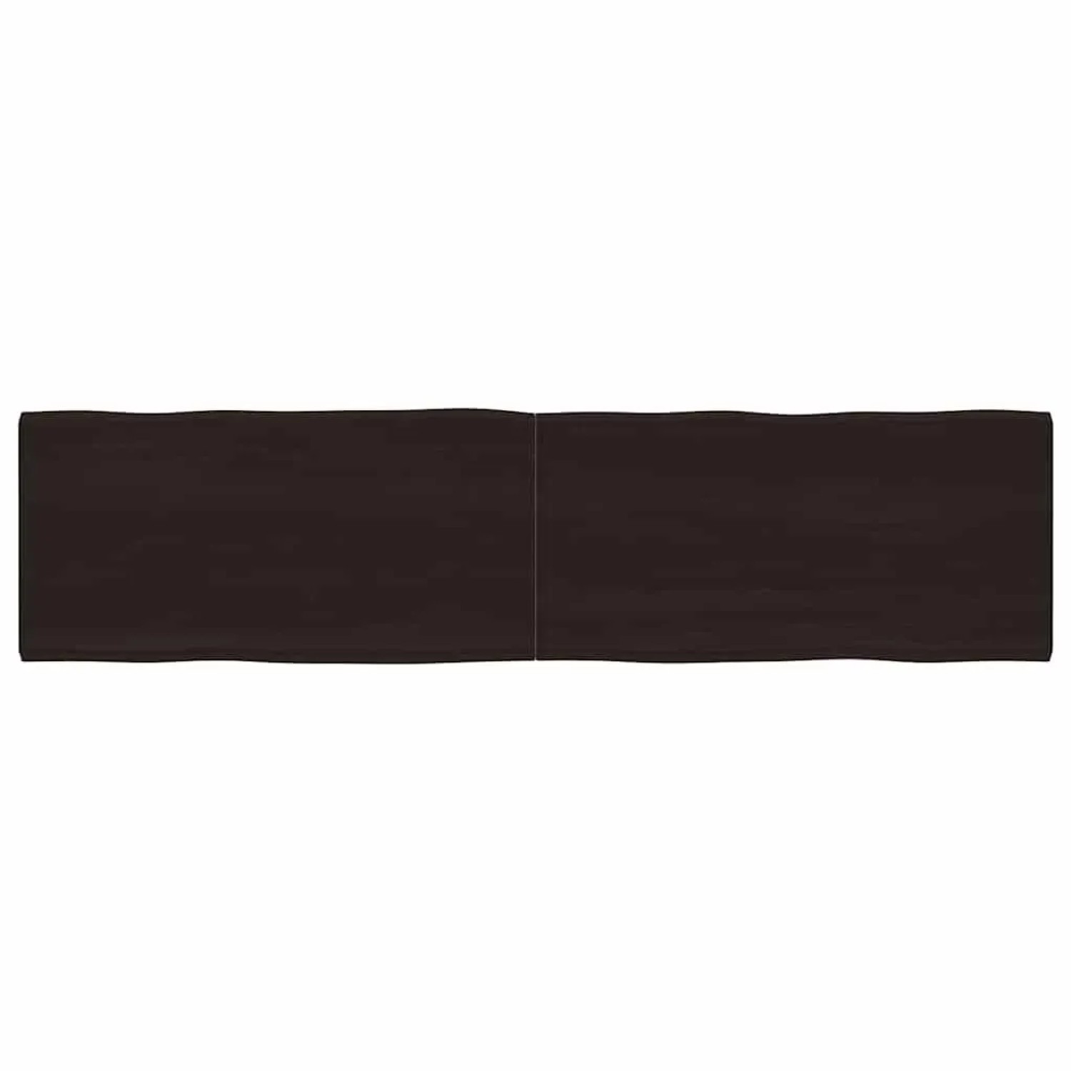 vidaXL Tischplatte 200x50x2-4 cm Massivholz Behandelt Baumkante 364048