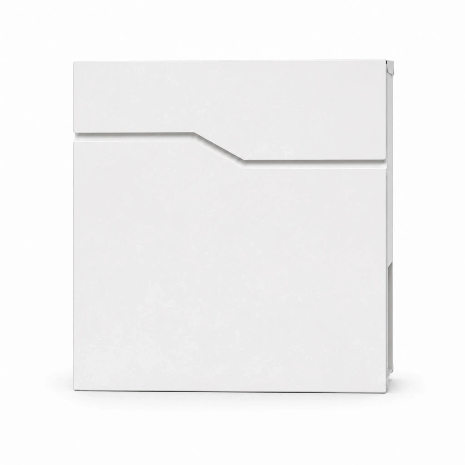 Floordirekt Briefkasten Claude Abschließbarer Wandbriefkasten mit Zeitungsfach Wetterfest Weiß