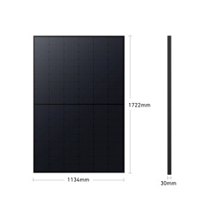 Anker Solix RS40B Solarpanel für Balkonkraftwerk, Maße: 1134x1722x30mm.