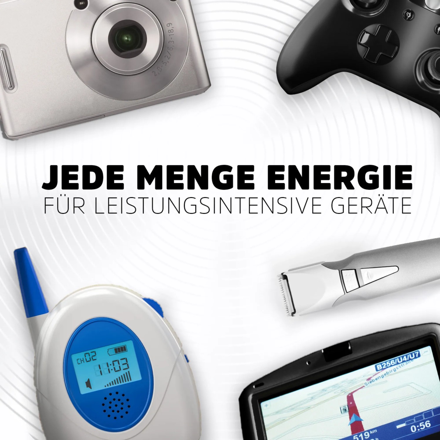 Energizer Max Plus Batterie für Kamera, Gamecontroller, Babyphone, Rasierer und Navi.