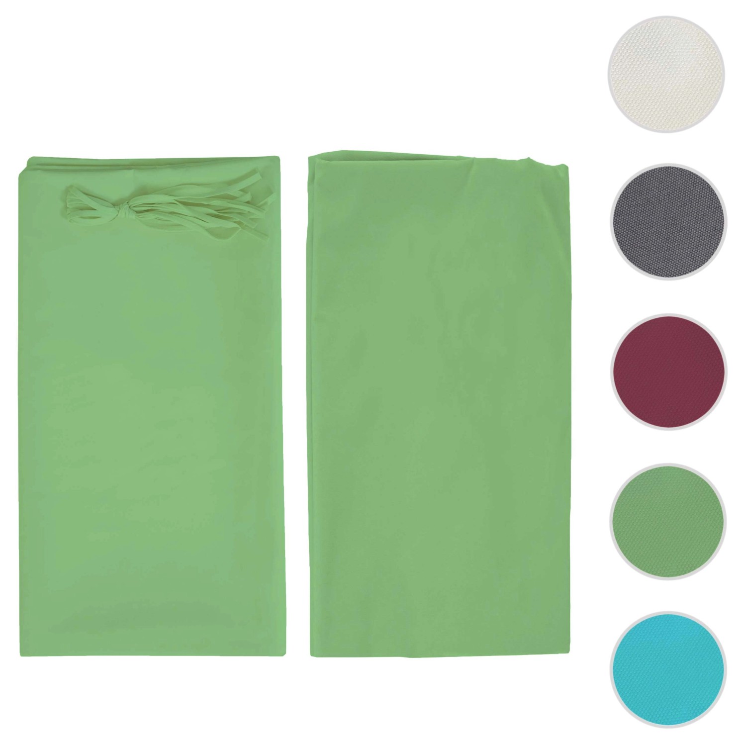 Grüner MCW Ersatzbezug für Beja 3x3m Pergola. Dachbezug aus wasserabweisendem Stoff mit UV-Schutz.