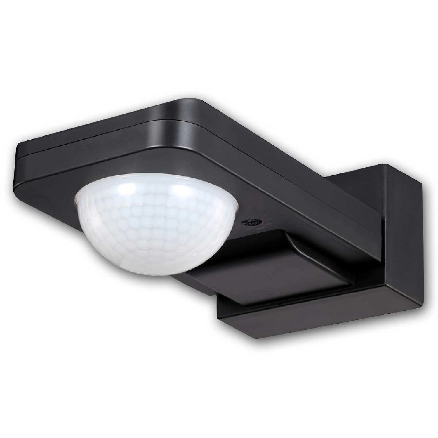 world-trading-net Bewegungsmelder 20m 360 Grad Schwarz IP65 LED-taugl