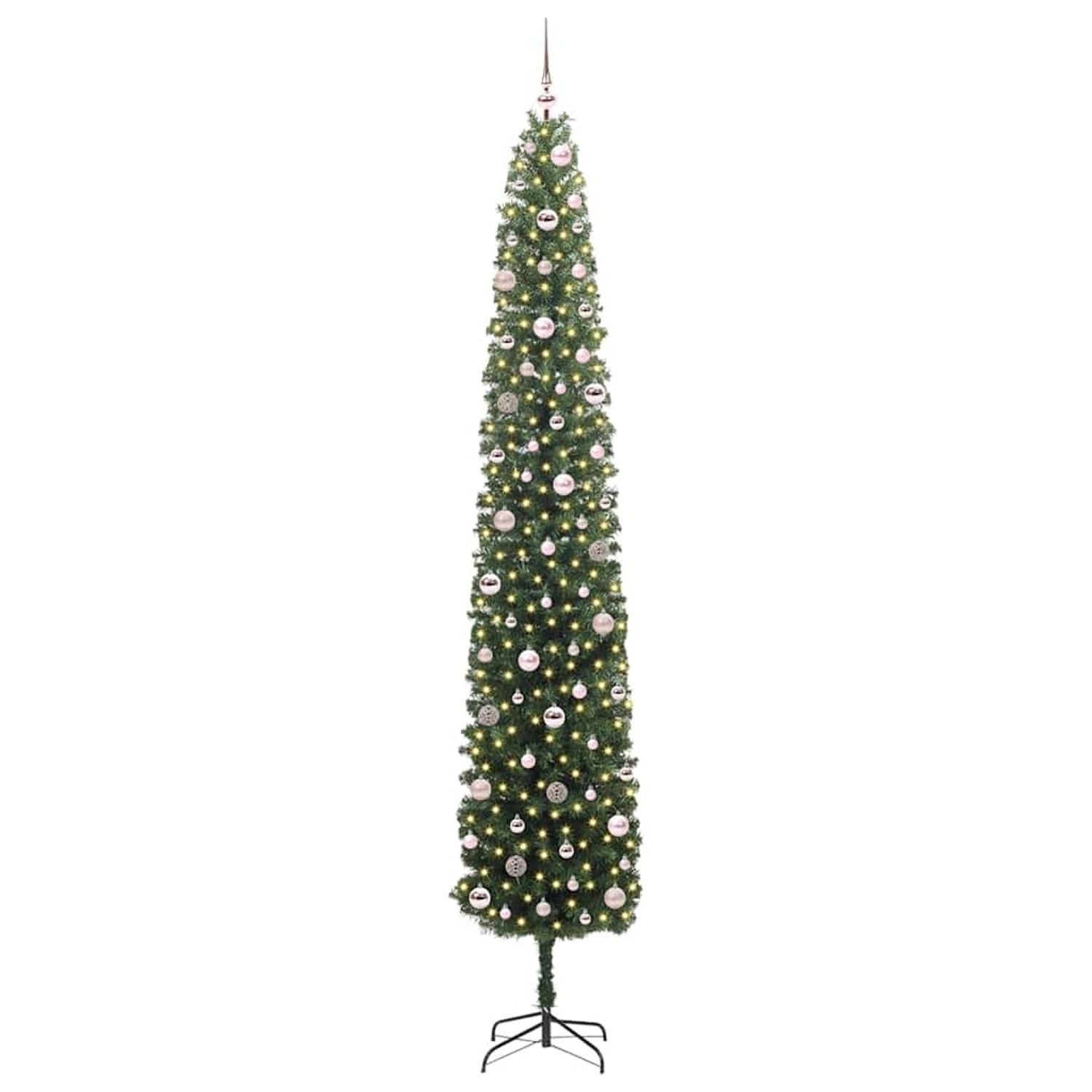 vidaXL Künstlicher Weihnachtsbaum mit 300 LEDs mit Ständer Grün 270 cm 3394980