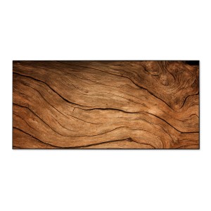 Banjado Magnettafel 78x37cm mit Holz-Motiv. Magnetwand für Notizen & Fotos, inkl. 4 Magnete.