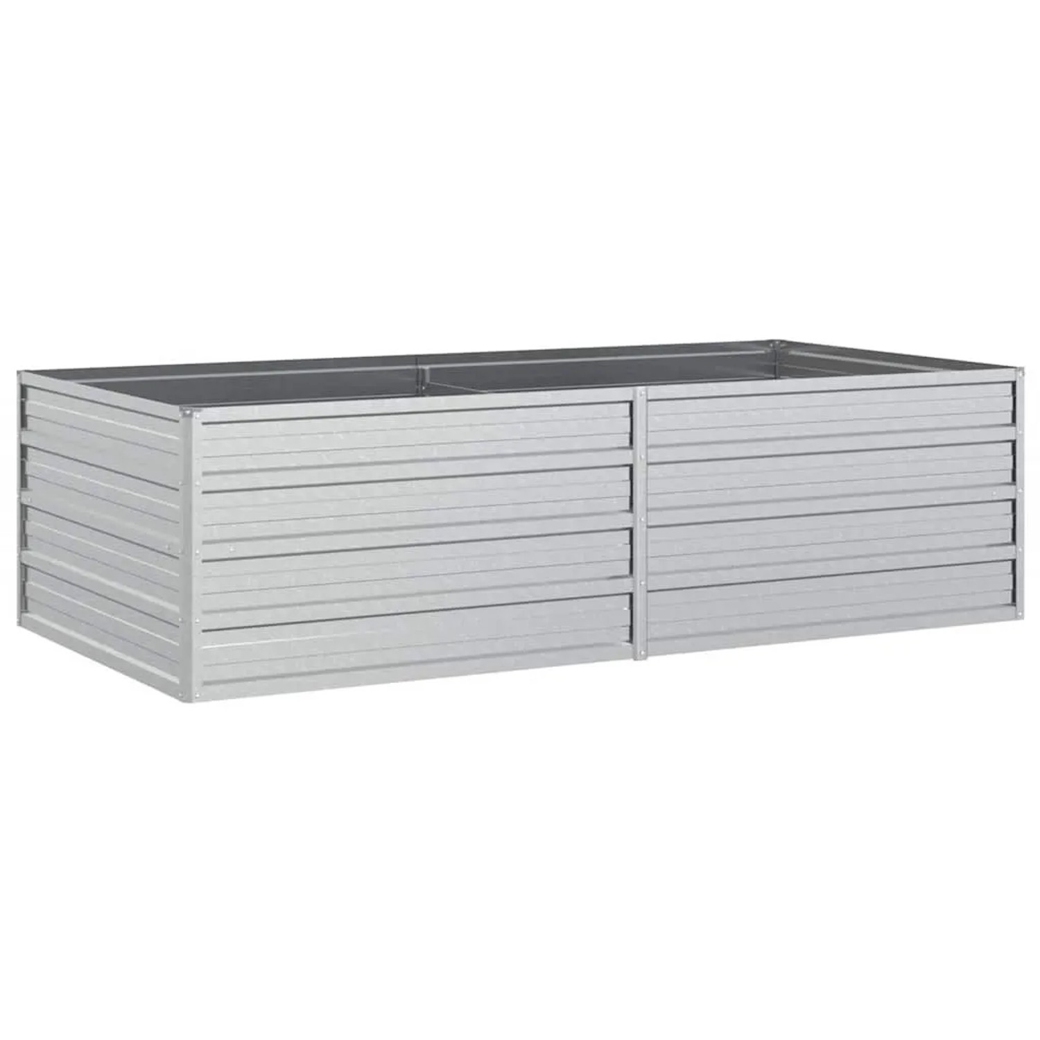 Furnicato Garten-hochbeet 160x80x45 Cm Verzinkter Stahl Silber