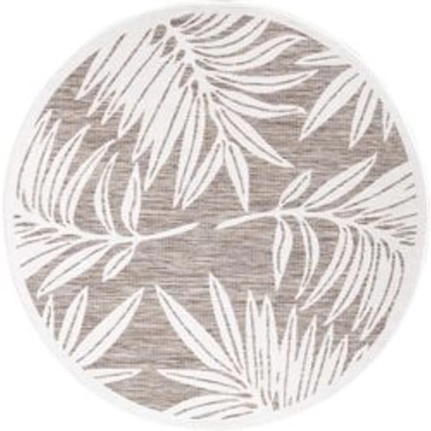 payé Teppich Sommer 68 Outdoor Rund 160x160 cm Beige günstig online kaufen
