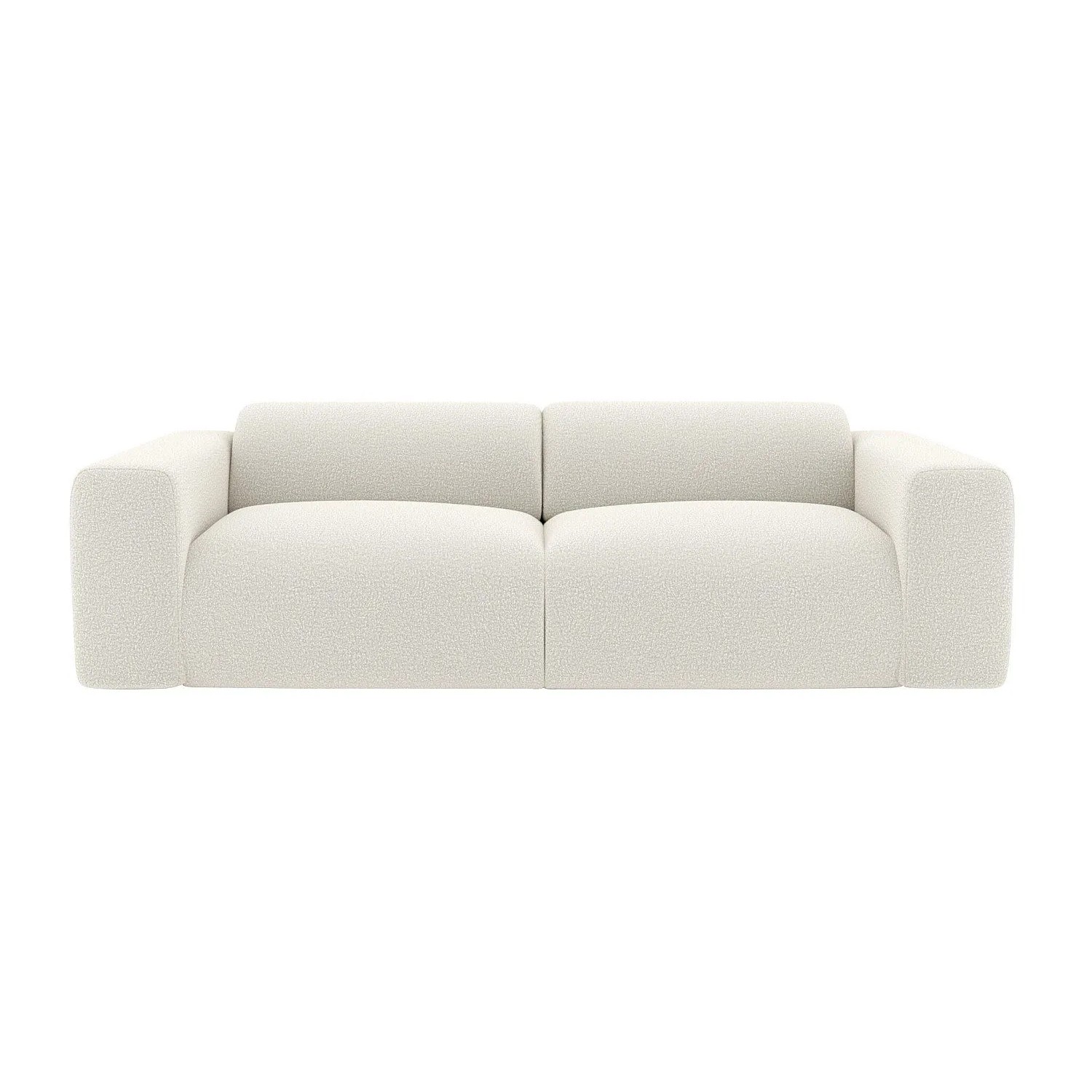 Vente-unique Sofa Ohne Schlafmöglichkeit Pogni Weiß 245 cm