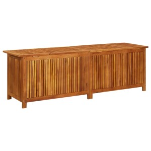 VidaXL Garten-Aufbewahrungsbox aus Akazie, 175x50x58 cm, Massivholz. Universalbox für Garten und Terrasse.