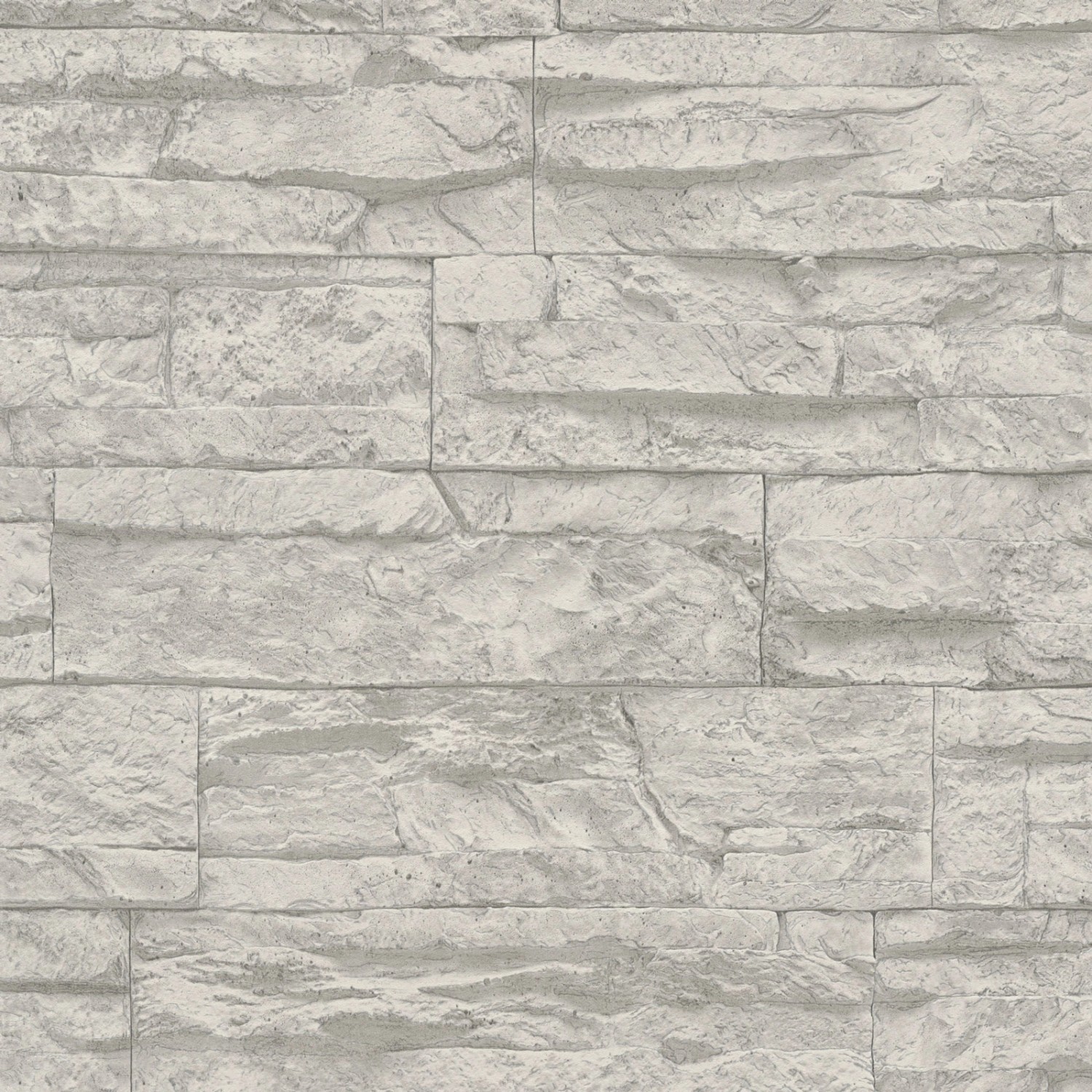 Bricoflor Mauer Tapete in 3D Optik Wohnzimmer und Schlafzimmer Steintapete in Hellgrau Vliestapete mit Bruchstein Design