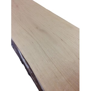 Erle Schnittholz mit Baumkante, 120x15x2,2 cm, für Möbelbau & Regalböden.