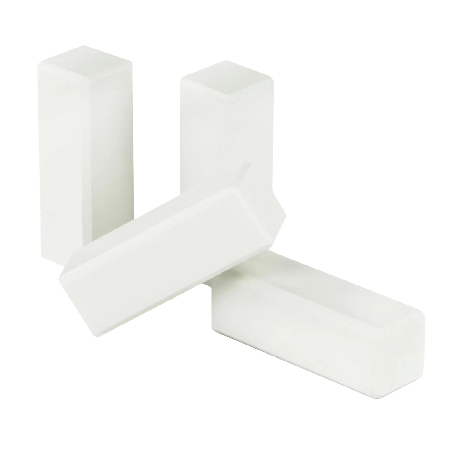 Kosche Eckhölzer 19 mm x 19 mm x 60 mm Weiß 4 Stück