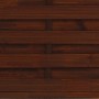 Braunes Sichtschutzzaun-Element München aus lasiertem Kiefernholz, 180/195x90 cm.