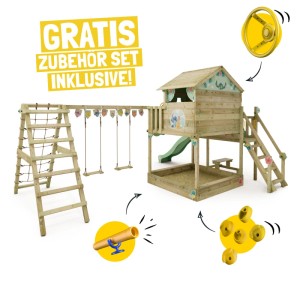 Wickey Saga Spielturm von Disney als Stitch mit Rutsche und Sandkasten