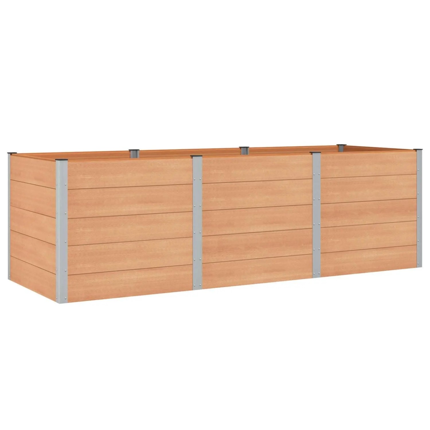 vidaXL Hochbeet Braun 300 x 100 x 91 cm 42039015