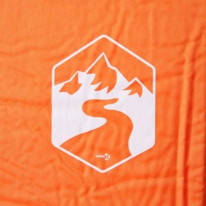 vidaXL Selbstaufblasende Isomatte mit Kissen Orange 4007129