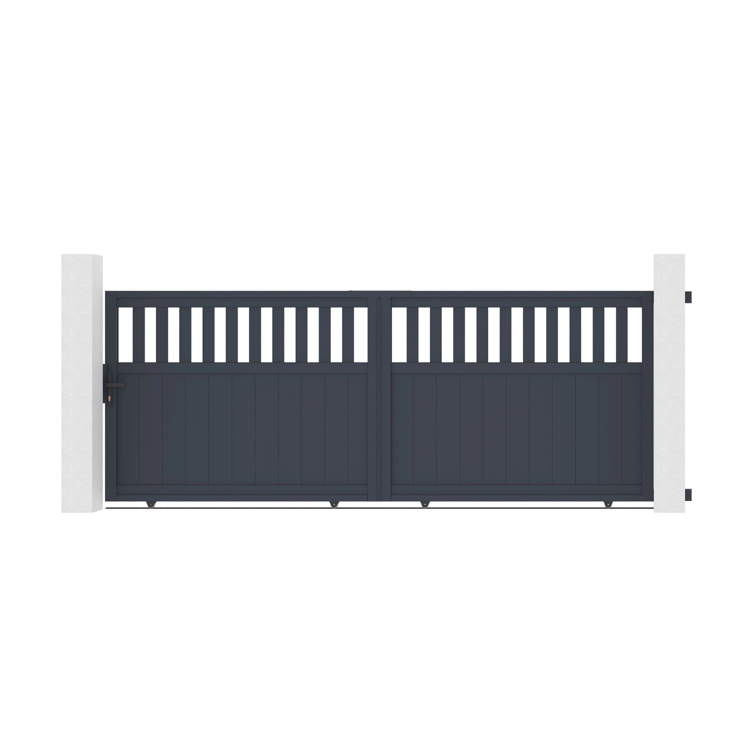 Casanoov Schiebetor Aus Aluminium 3 7M Santis H 140Cm Grau günstig online kaufen