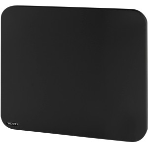 Schwarze Vasner Infrarotheizung Citara T Plus Tafelheizung, 1100 W, 60x140 cm, mit abgerundeten Ecken.