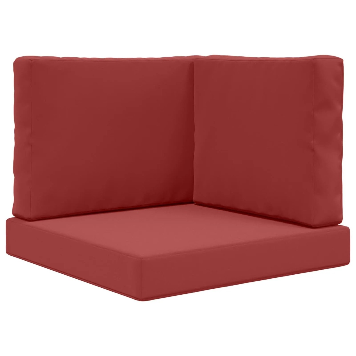 vidaXL Sofakissen für Draußen 3-Tlg Weinrot Polyester 900753