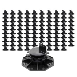 Xpotool Set 100X Stelzlager Terrassen 2700Kg 33-64Mm Stellfüße Höhenverstellbar